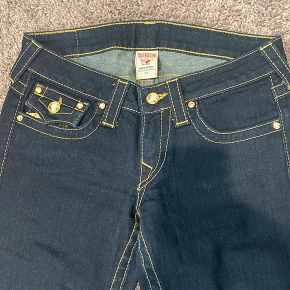 True Religion denim crystal sequin jeans size 27 - Picture 4 of 5
